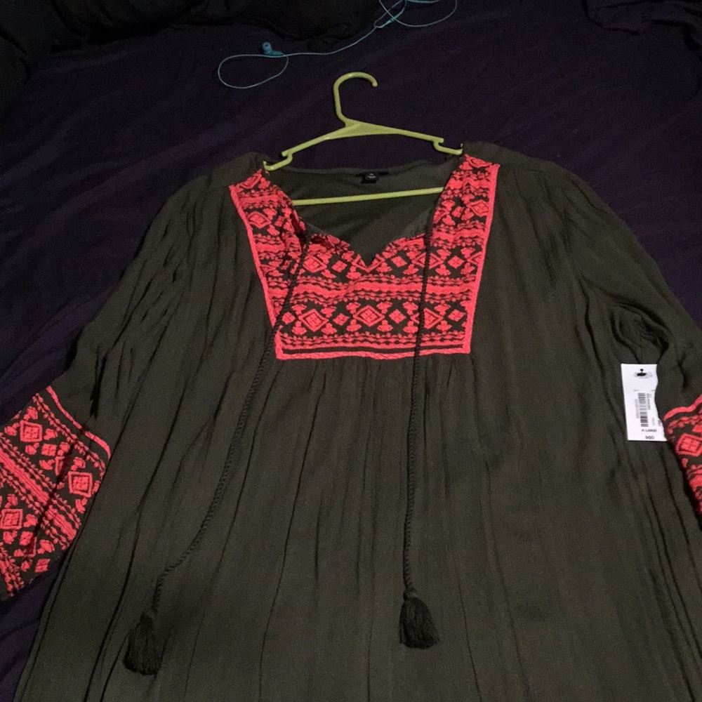 A.n.a Rich Avocado Dress